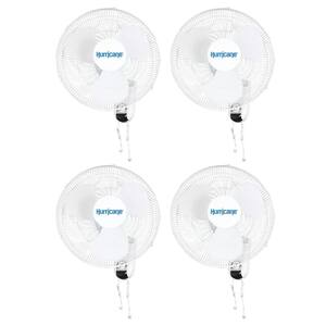 Simple Deluxe 16" Wall Mount Fan – Digital Controls, 90° Oscillation, 3 Speeds, Remote Included