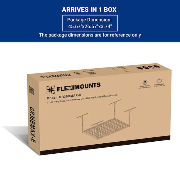 FLEXIMOUNTS Max Series 36 in. W x 72 in. D Heavy Duty