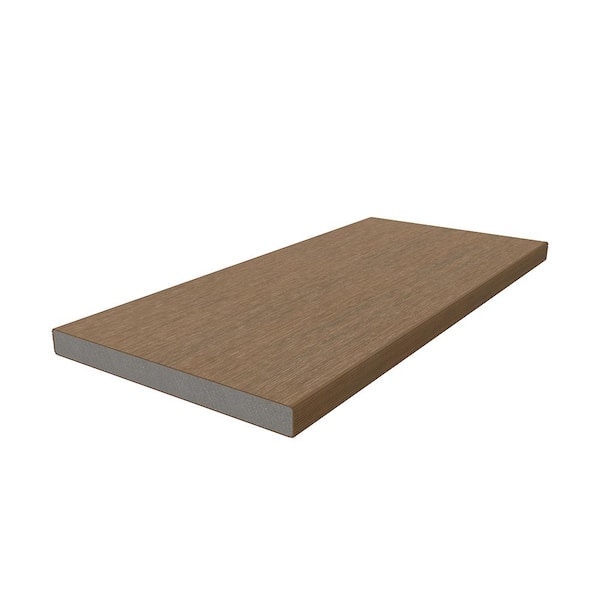 NewTechWood 1/2 in. x 5-1/2 in. x 5-3/4 ft. Peruvian Teak Flat Top Composite Fence Picket