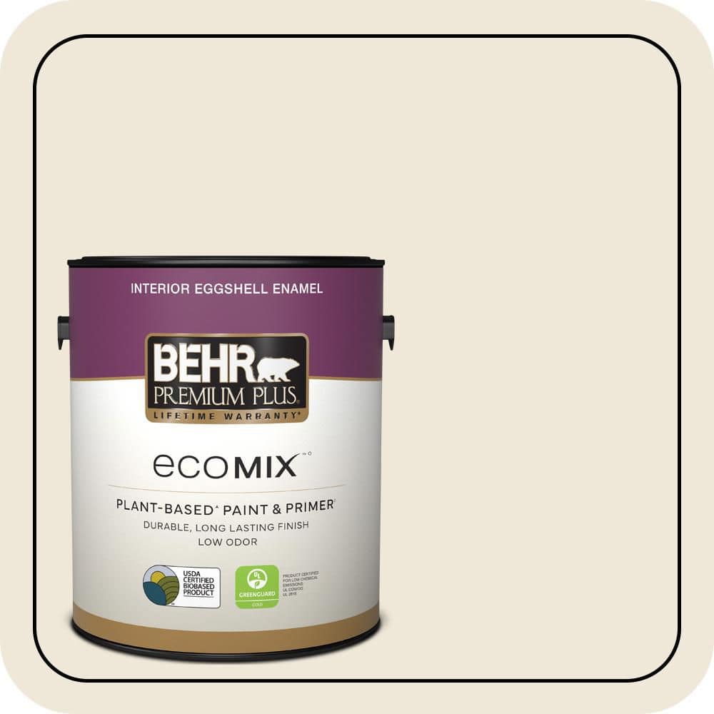 1 gal. #OR-W12 Mourning Dove Eggshell Enamel EcoMix Plant-Based Interior Paint & Primer price history on PriceWatchPro