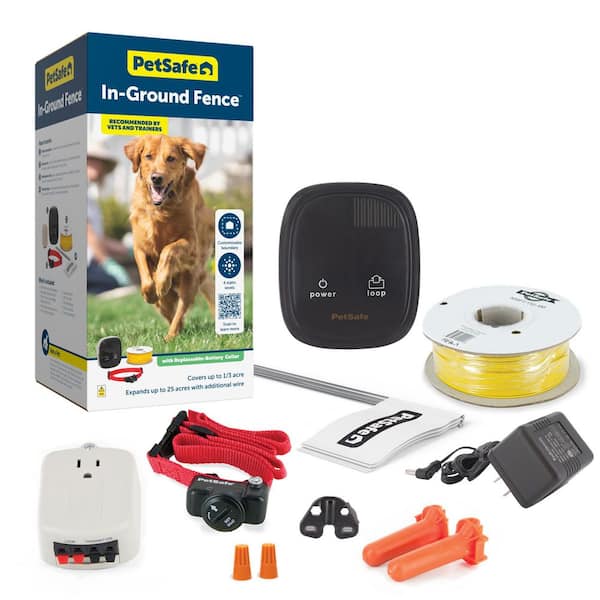 In-Ground Pet Fence for Dogs and Cats over 8 lb.-Waterproof with Tone and Static Correction