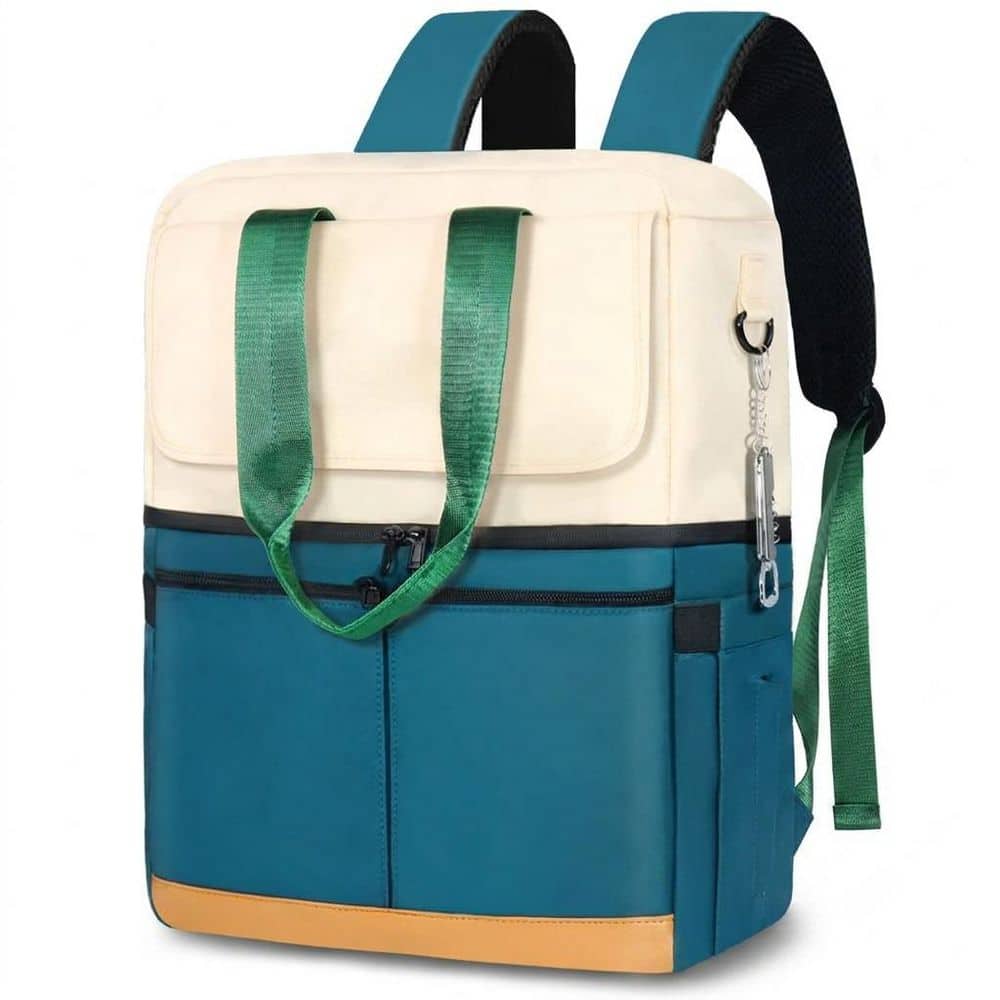 Green Double Decker Waterproof Insulated Cooler Backpack with 12 Ice Packs Leakproof for Travel Beach Work Holds 36 Cans price history on PriceWatchPro