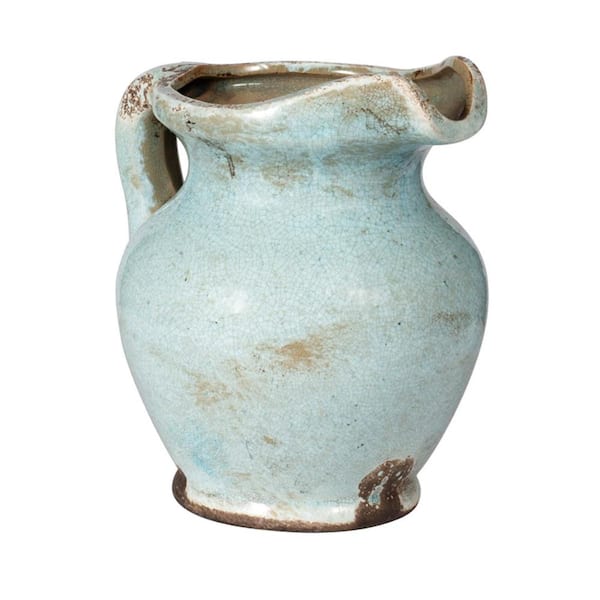 A&B Home 8 by 10-Inch Terracotta Vase 