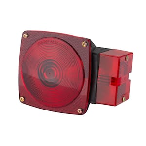 80 in. Over and Under Submersible 7-Function Curbside Red Rear Trailer Light