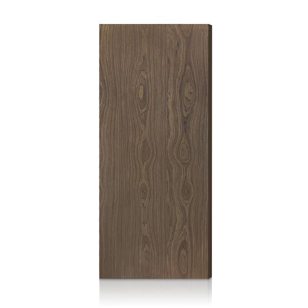 32 in. x 96 in. Walnut Texture Flush Hollow Core Veneer Composite Interior Door Slab