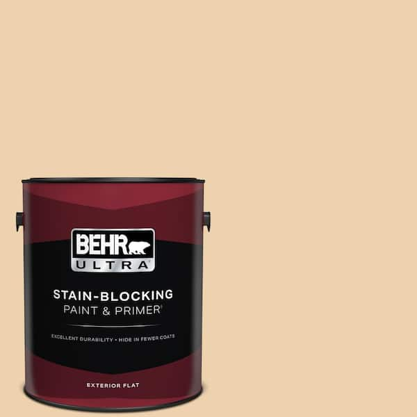 BEHR ULTRA 1 gal. #300E-2 Calm Air Flat Exterior Paint & Primer