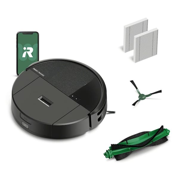Roomba 205 Vac DustCompactor Bagless 13.2 in. Robotic Vacuum + with Smart Navigation in Black