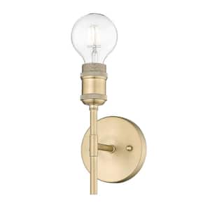 Axel 1-Light Brushed Champagne Bronze Wall Sconce