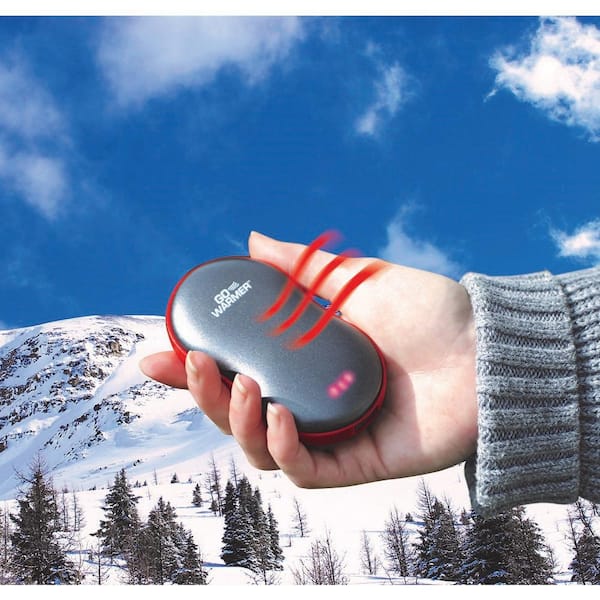 Go Warmer - 17.06 BTUs Battery Powered Rechargeable Personal Hand Heater Furnace with Flashlight (2-Pack)