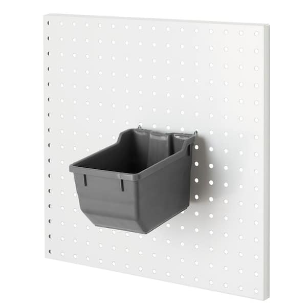 Removable Pegboard Bins with Hooks – 12 Peg Board Wall Mounted