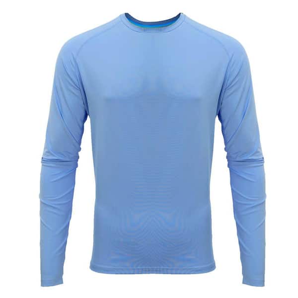Mobile Cooling Men's Large Cerulean Drirelease Long Sleeve Cooling Shirt