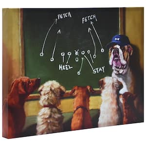 "Game Plan" Graphic Art Print on Wrapped Canvas Dog Wall Art