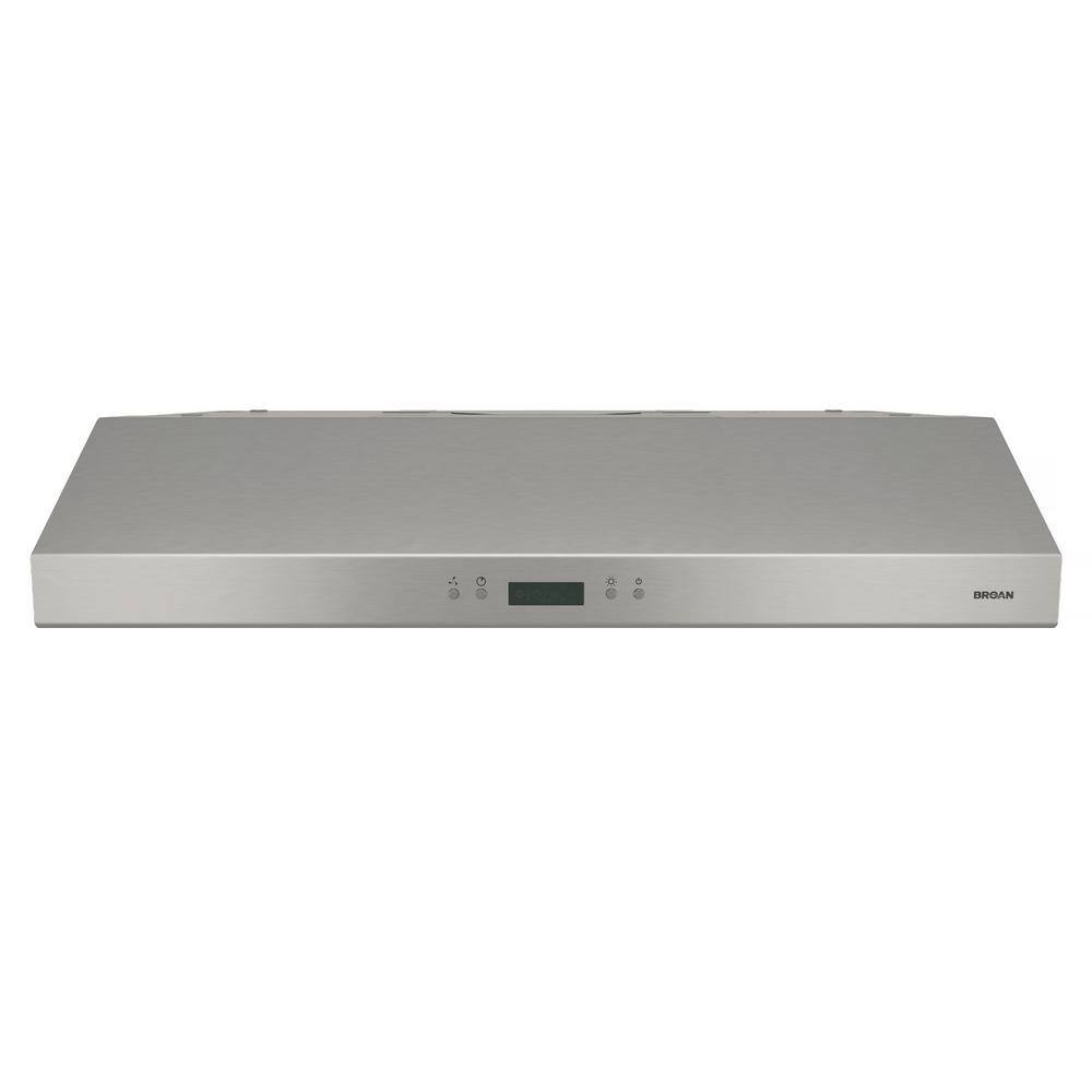 Broan 36" Stainless Steel Convertible Under Cabinet Range Hood with LED Lighting