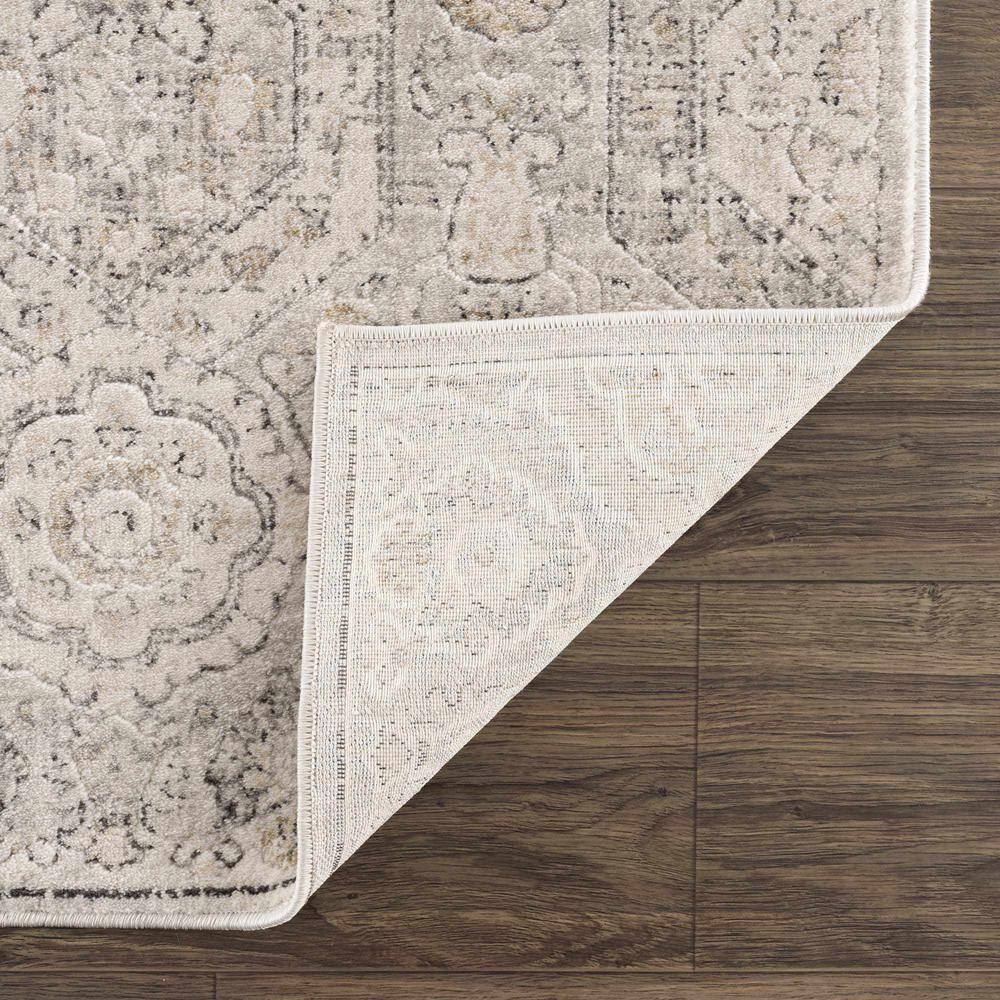 Parkerfield Stain-Resistant Black Synthetic 2' x 2'11" Area Rug
