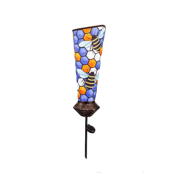 Evergreen Bumblebee 36 in. Solar Luminary Garden Stake