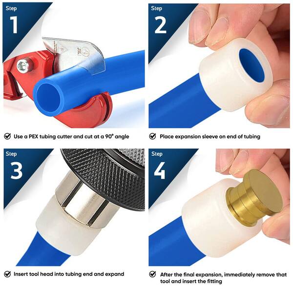 ぺんぺん　904545 PLUMBFLEX 1/2 in. 90-Degree PEX A Expansion Pex Plug End Cap, Lead