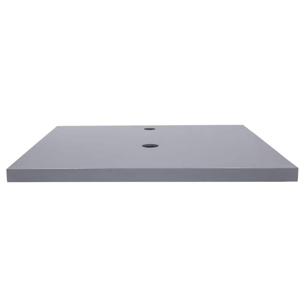 Dark Gray Terrazzo Stone Single Bathroom Vanity Top