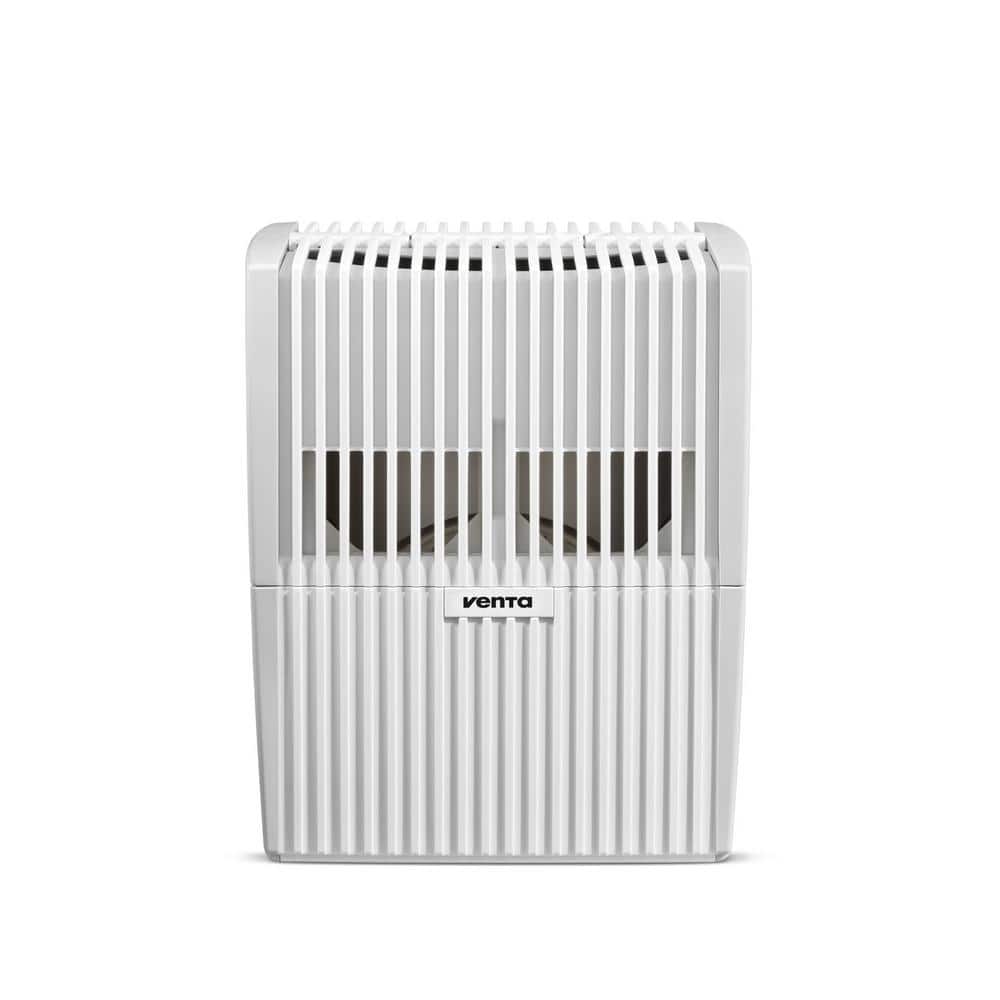 Compact White and Gray Floor-Standing Air Humidifier and Purifier