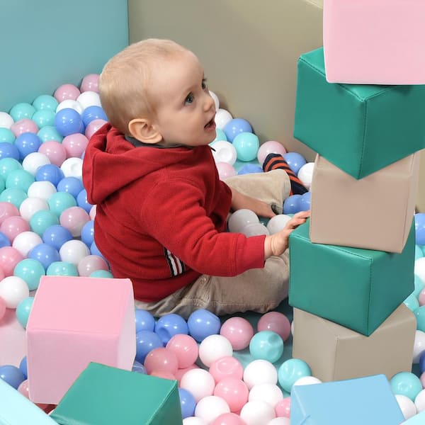 12 Piece Soft Play Blocks Soft Foam Toy Building and Stacking Blocks for  Kids, 1 Unit - Foods Co.