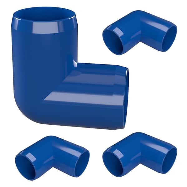 Formufit 1-1/4 in. Furniture Grade PVC 90-Degree Elbow in Blue (4