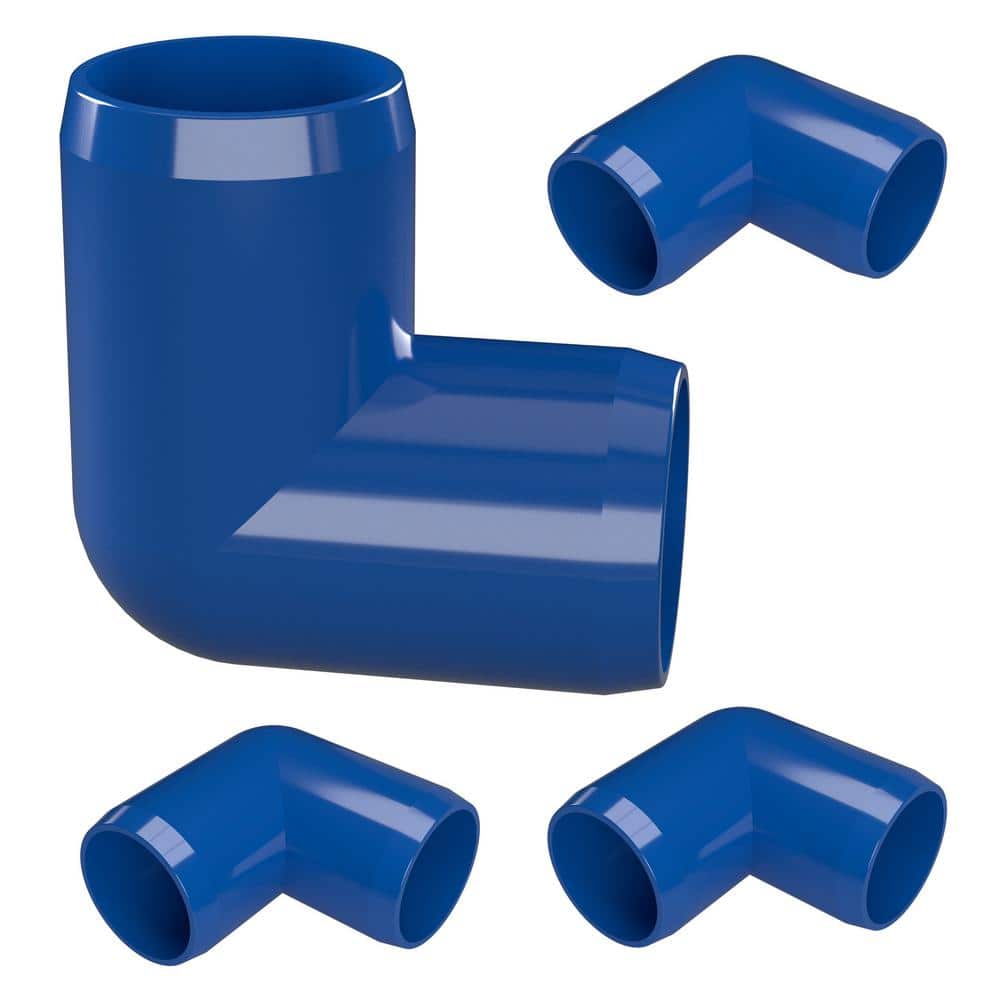 1-1/4 in. Furniture Grade PVC 90-Degree Elbow in Blue (4-Pack) price history on PriceWatchPro