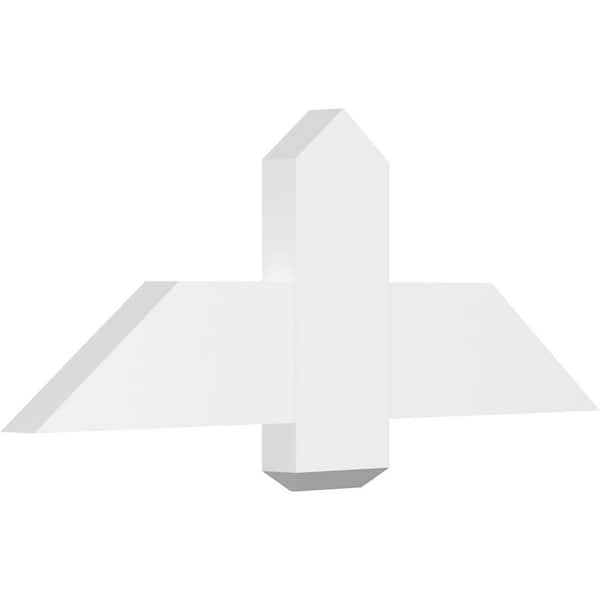 Ekena Millwork Eugene 36 in. W x 13.5 in. H x 2 in. D Signature Polyurethane Bracket