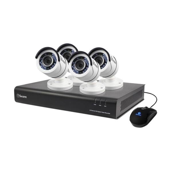 Swann 4500 Series 8-Channel 1080 TVL with 1.9TB Surveillance Systems and 4 Bullet White Cameras