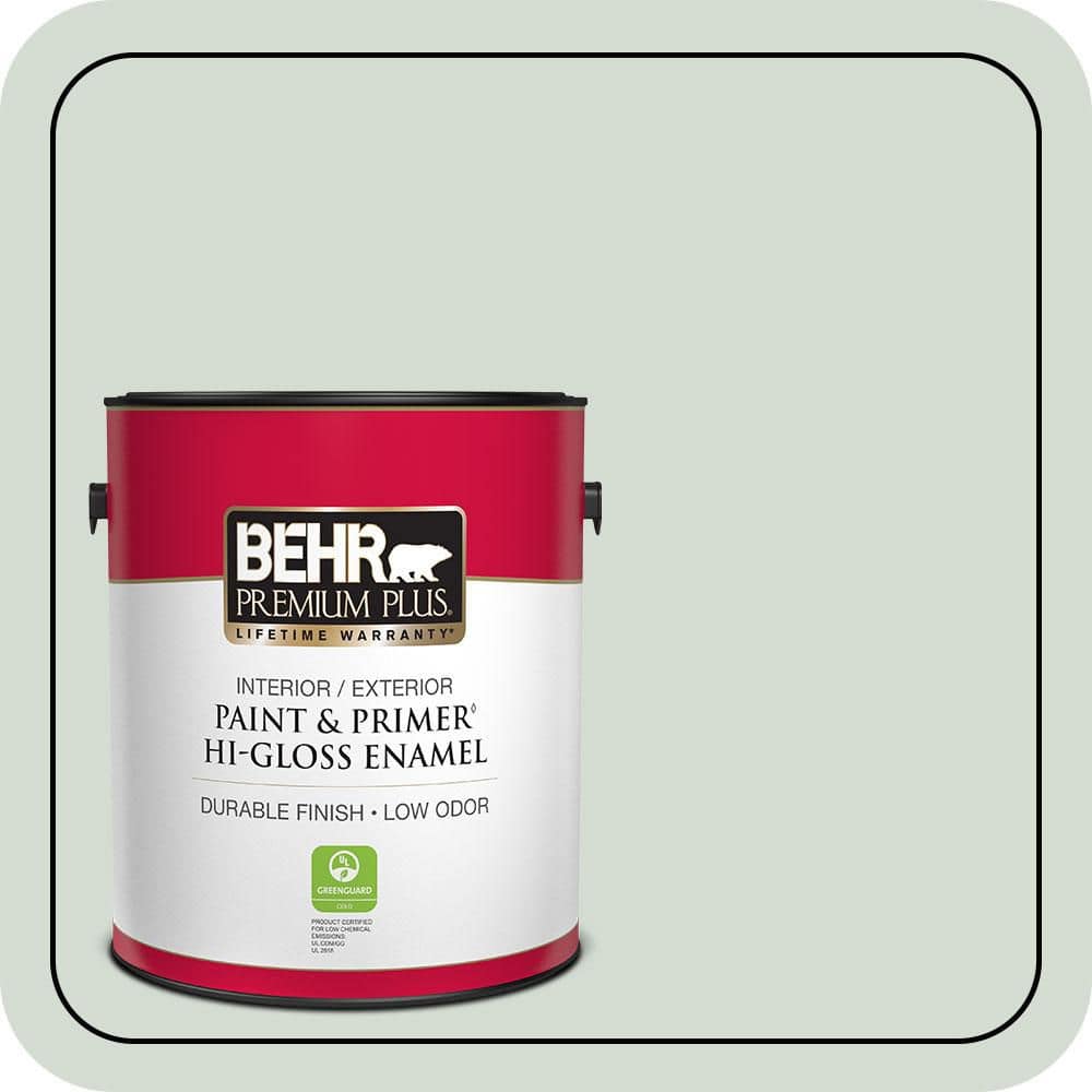 1 gal. #N400-1 Mountain Morn Hi-Gloss Enamel Interior/Exterior Paint & Primer price history on PriceWatchPro
