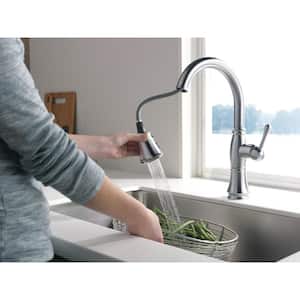 Cassidy Single-Handle Pull-Down Sprayer Kitchen Faucet in Lumicoat Arctic Stainless