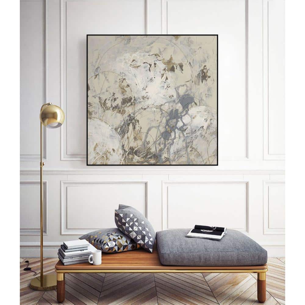 20 in. x 20 in. Impasto Gesture I by June Erica Vess Framed Wall Art