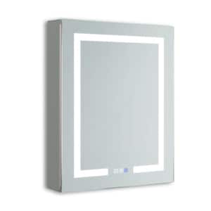 24 in. W x 30 in. H Surface/Recessed-Mount Rectangular Aluminum Medicine Cabinet with Mirror