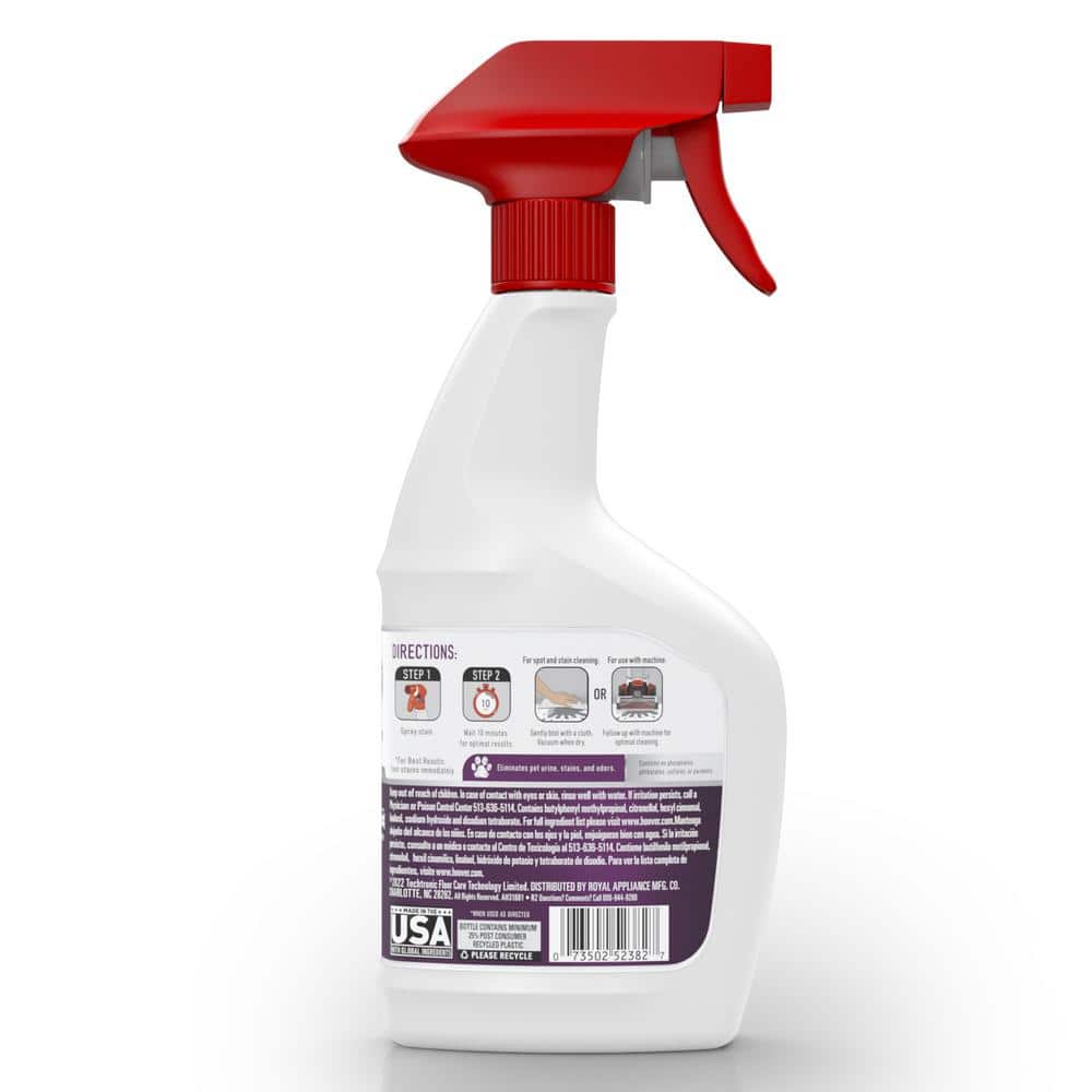 Hoover White and Red Pet Spot and Stain Remover Spray, 22 oz