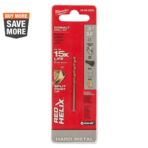 3/32 in. Cobalt Red Helix Twist Drill Bit