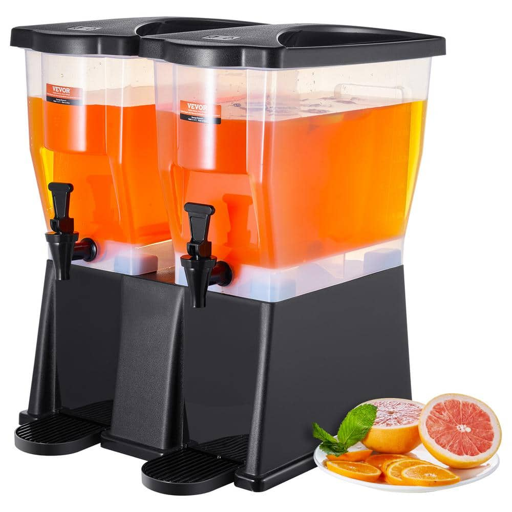 VEVOR Beverage Dispenser 96 Cups Drink Dispensers Plastic Juice Dispenser with Stand Spigot Lid Iced Tea Water Dispenser