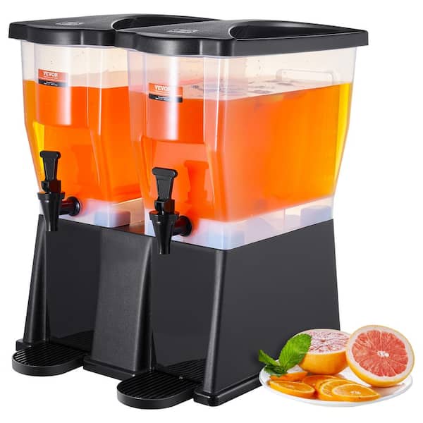 VEVOR Beverage Dispenser 96 Cups Drink Dispensers Plastic Juice Dispenser with Stand Spigot Lid Iced Tea Water Dispenser