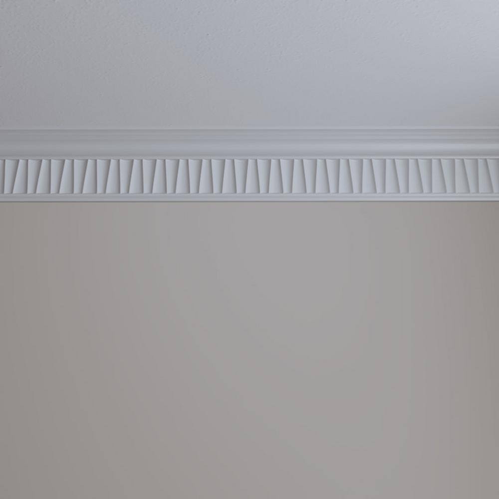 Primed White Polyurethane Crown Moulding 12" Length