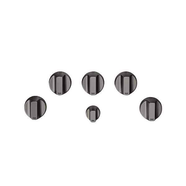 Cafe Gas Cooktop Knob Kit in Brushed Black