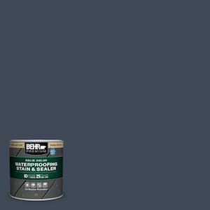 8 oz. #PPU14-20 Starless Night Solid Color Waterproofing Exterior Wood Stain and Sealer Sample