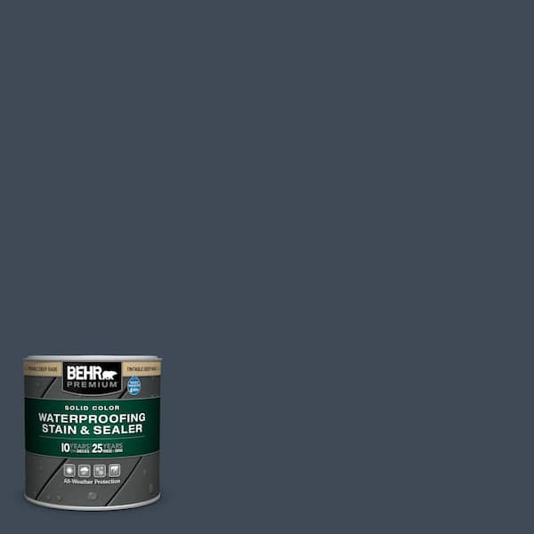 BEHR PREMIUM 8 oz. #PPU14-20 Starless Night Solid Color Waterproofing Exterior Wood Stain and Sealer Sample