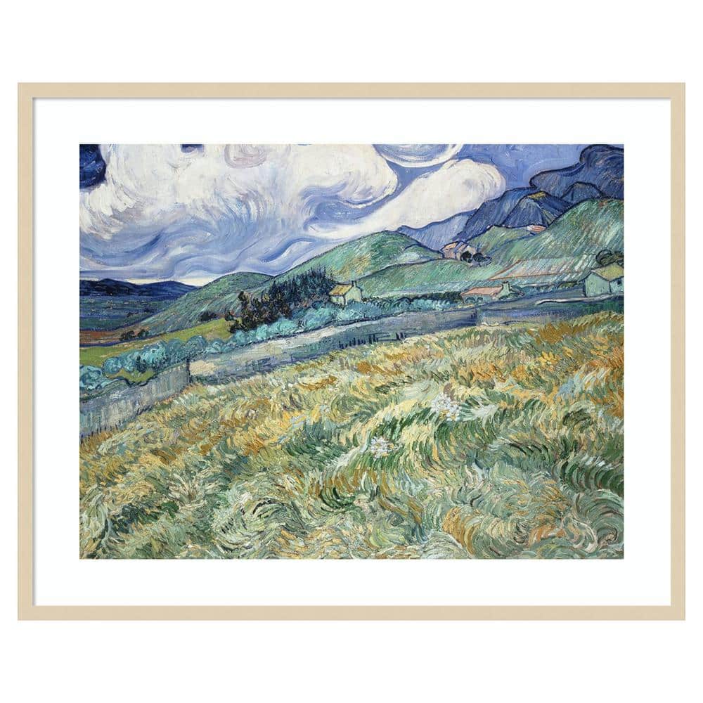 Vincent van Gogh Svelte Natural Framed Landscape Print, 41" x 33"