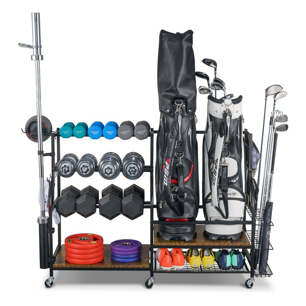LTMATE 161 lbs. Weight Capacity Golf Storage Garage Organizer and