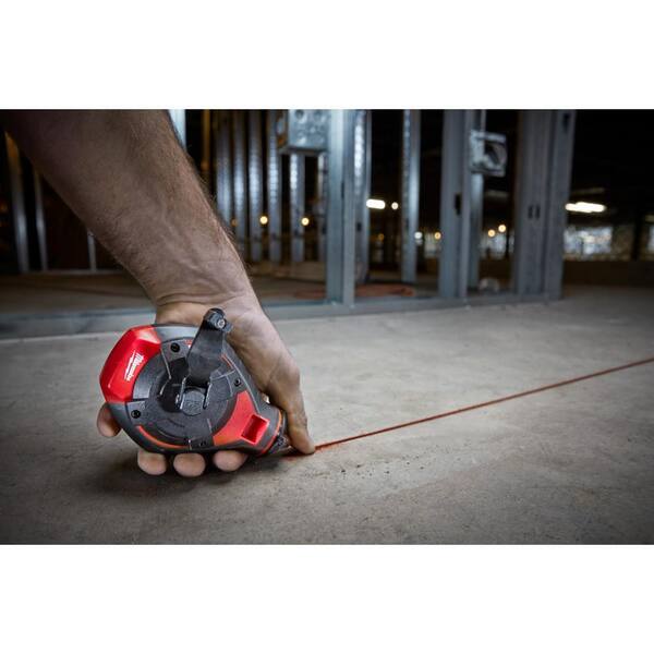 Milwaukee 100 ft. Bold Line Chalk Reel Kit with Red and Blue Chalk (2-Pack)  48-22-3986W - The Home Depot