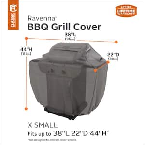 Ravenna 38 in. L x 22 in. D x 44 in. H BBQ Grill Cover in Dark Taupe