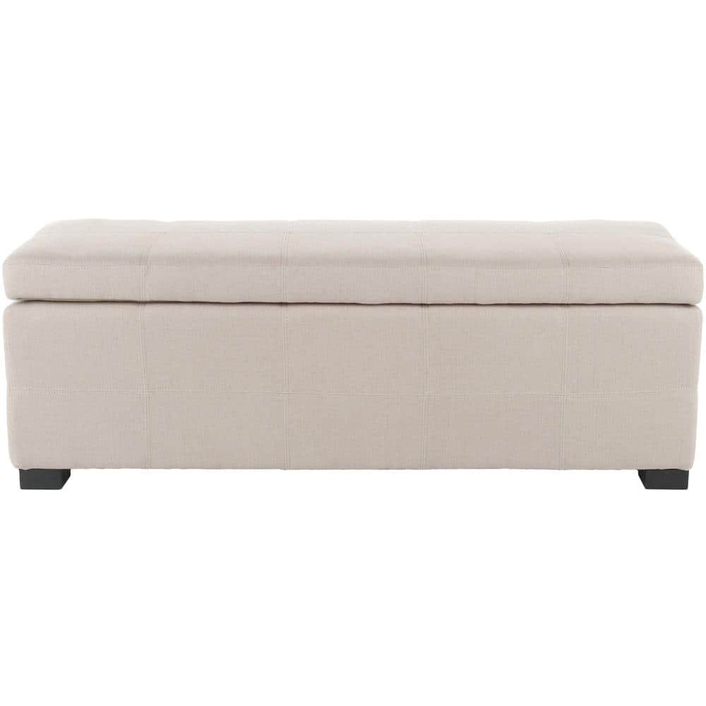 Madison Taupe Storage Bench