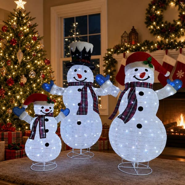 Starfree 47.5 in. 3-Piece Outdoor Christmas Decoration Pop-Up