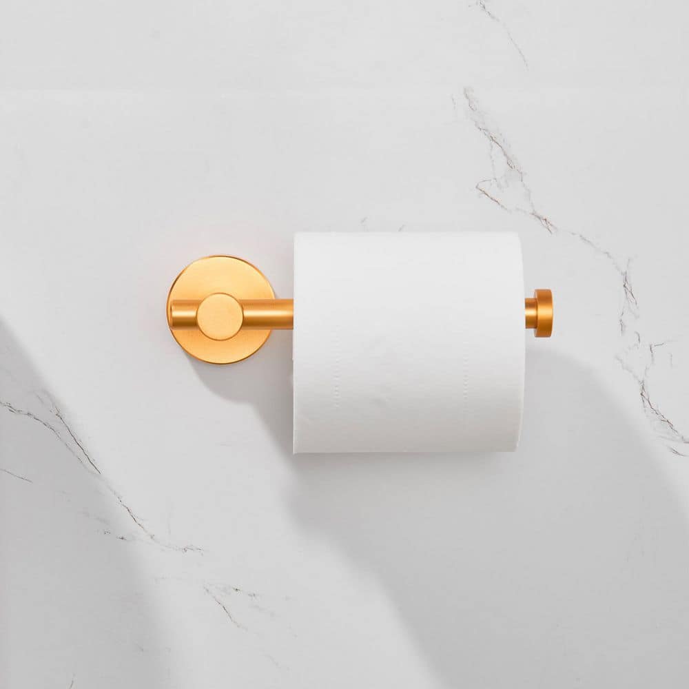 Matte Gold 3-Piece Aluminum Bathroom Hardware Set