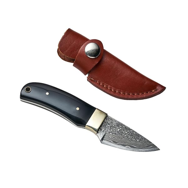 5.5 in. Full Tang Damascus Knife, Pocket Knife