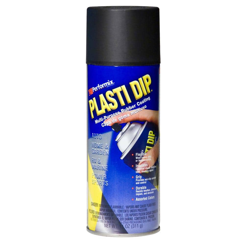 zoete smaak Pidgin kogel Plasti Dip 11 oz. Black Spray Paint 11203-6 - The Home Depot