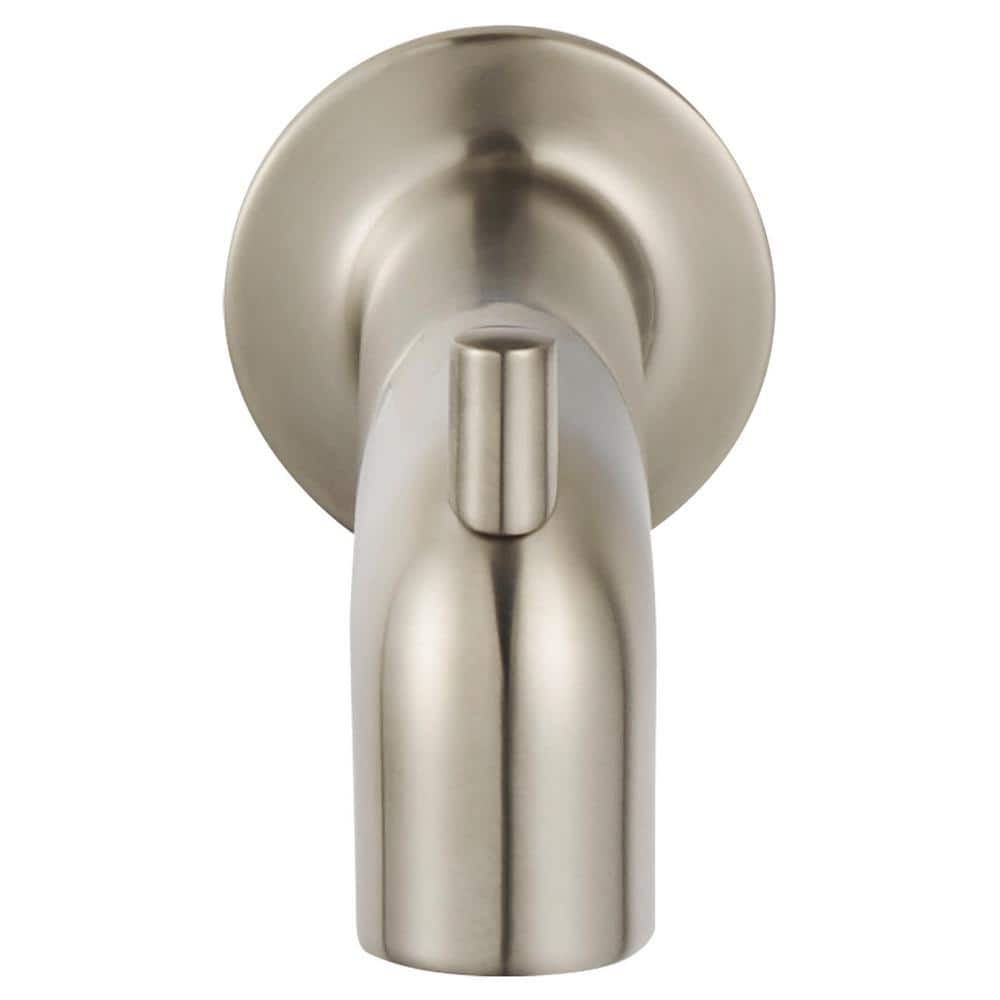 Sleek Studio S Wall-Mounted Tub Spout with Diverter in Brushed Nickel