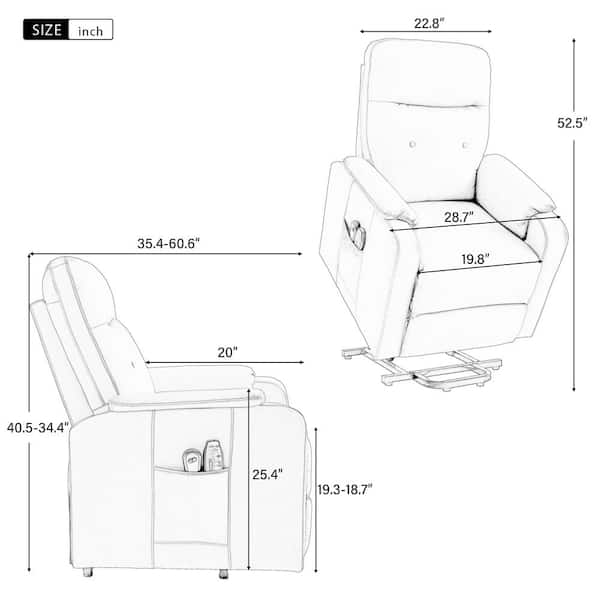 LUCKY ONE Relaxing Grey Massage Chair Cushion TH-6975-GR - The Home Depot